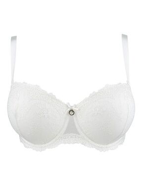 Aubade Convertible Bra French Lingerie Size 30D White NWT Style HC06-02 Pearl